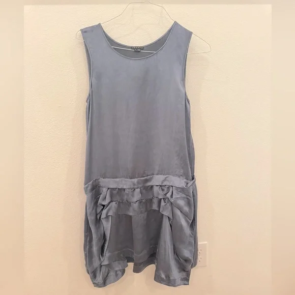 THEORY Silky Drop Waist Mini Shift Dress | Size 4 - Picture 1 of 7